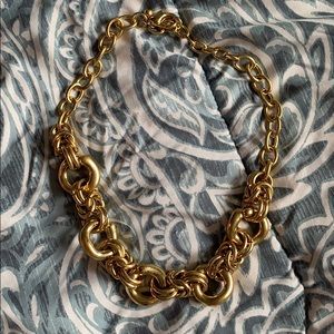 Gold statement necklace